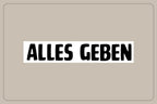 ALLES GEBEN Fahrrad Decal Schriftzug für Rennrad und Gravelbike