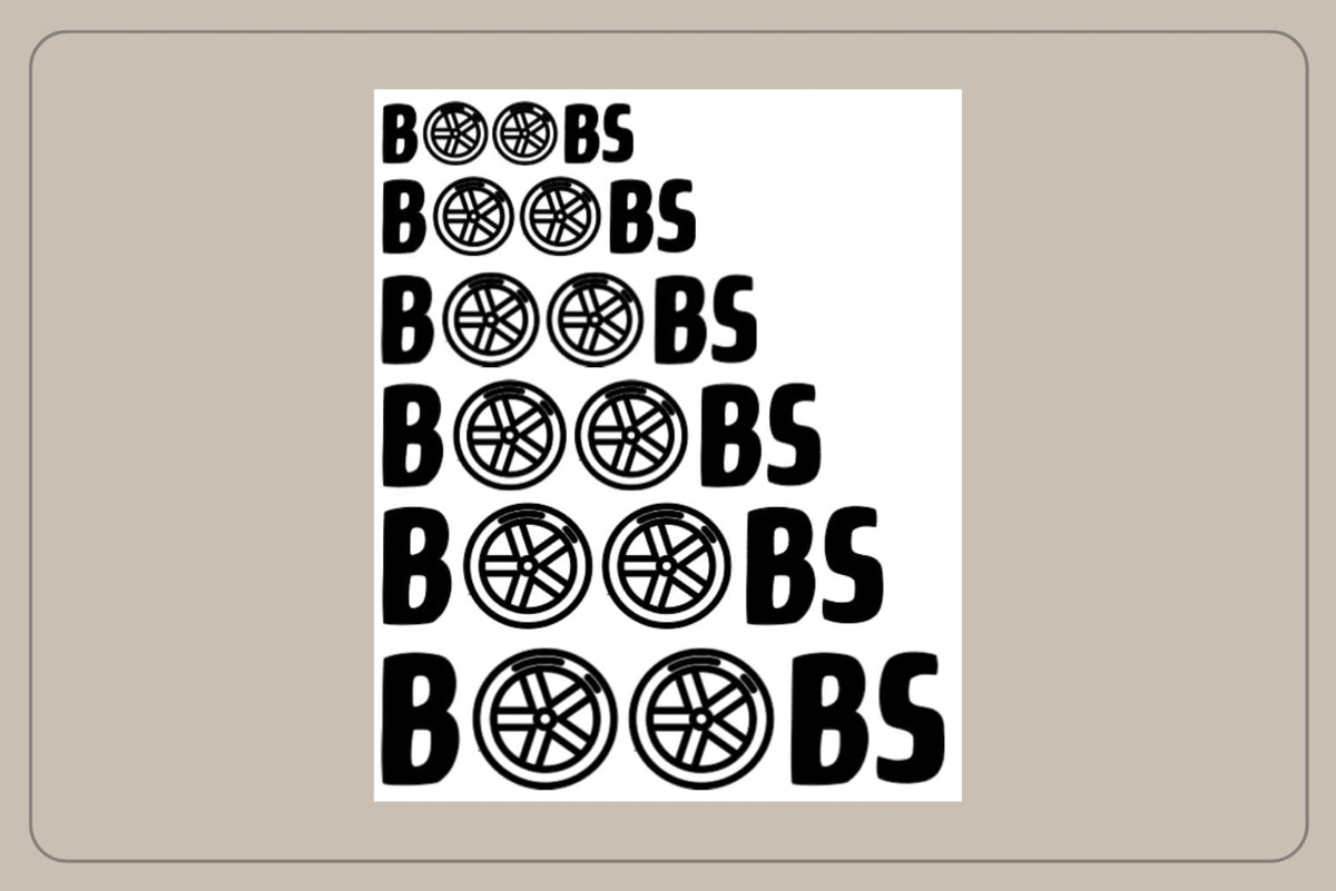 BOOBS - Decal