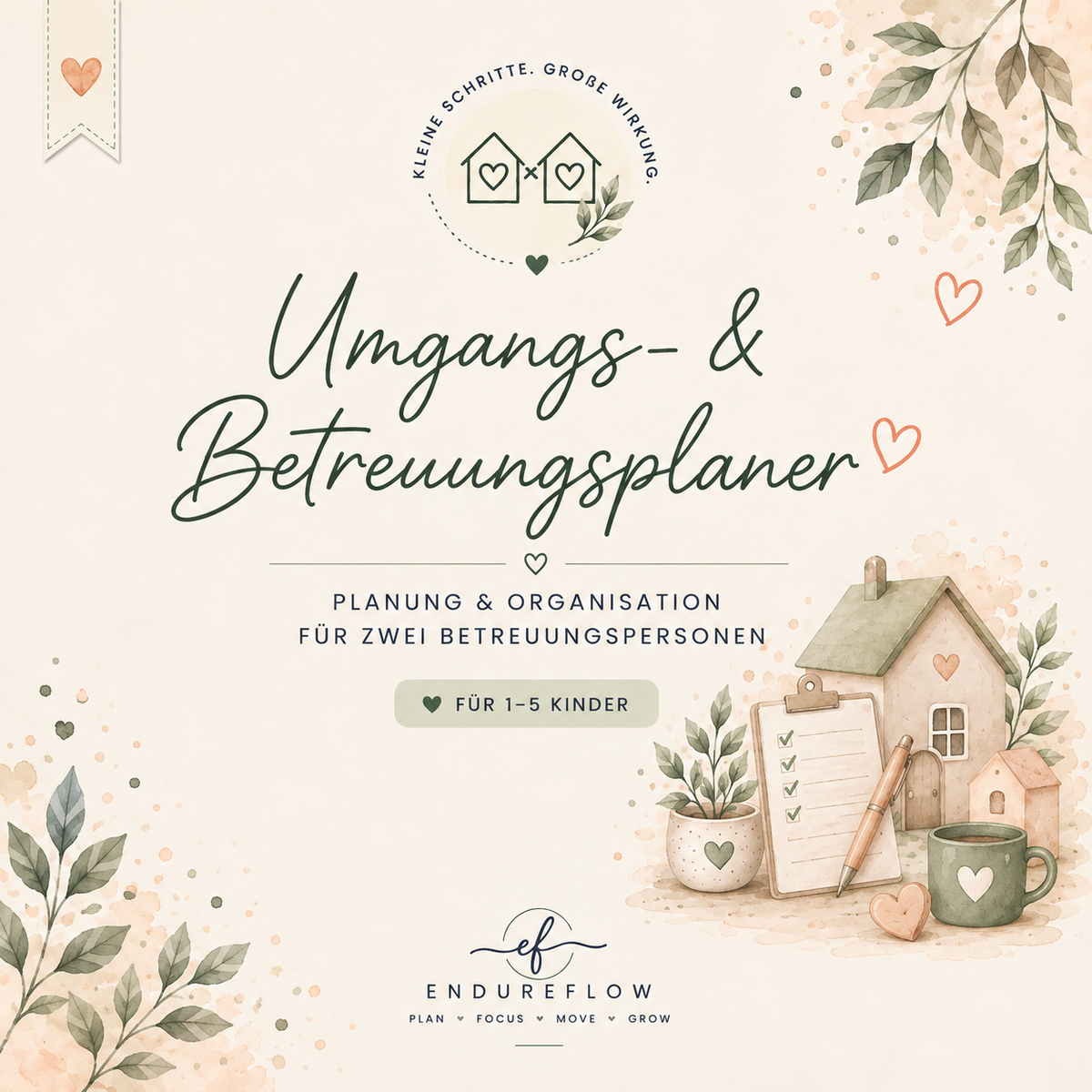 Umgangs- & Betreuungsplaner - Planung & Organisation für zwei Betreuungspersonen