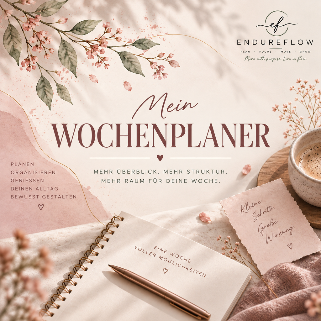 endureflow Wochenplaner PDF – undatierter Wochenplaner für Alltag und Familie
