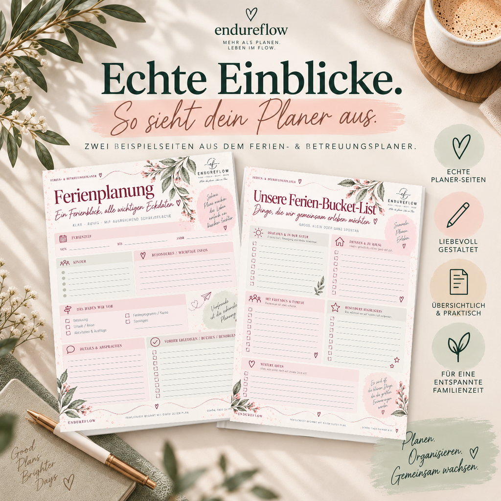Ferien- & Betreuungsplaner - echte Einblicke in den Planer