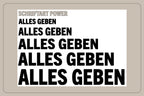 ALLES GEBEN - Decal - Schrift POWER
