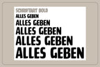 ALLES GEBEN - Decal - Schrift Bold