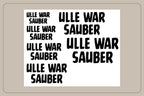 ULLE WAR SAUBER Fahrrad Decal Bold – verschiedene Größen und Farben
